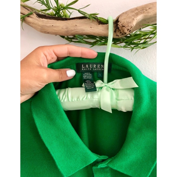 Bright Emerald Vintage Ralph Lauren Polo - Picture 5 of 6